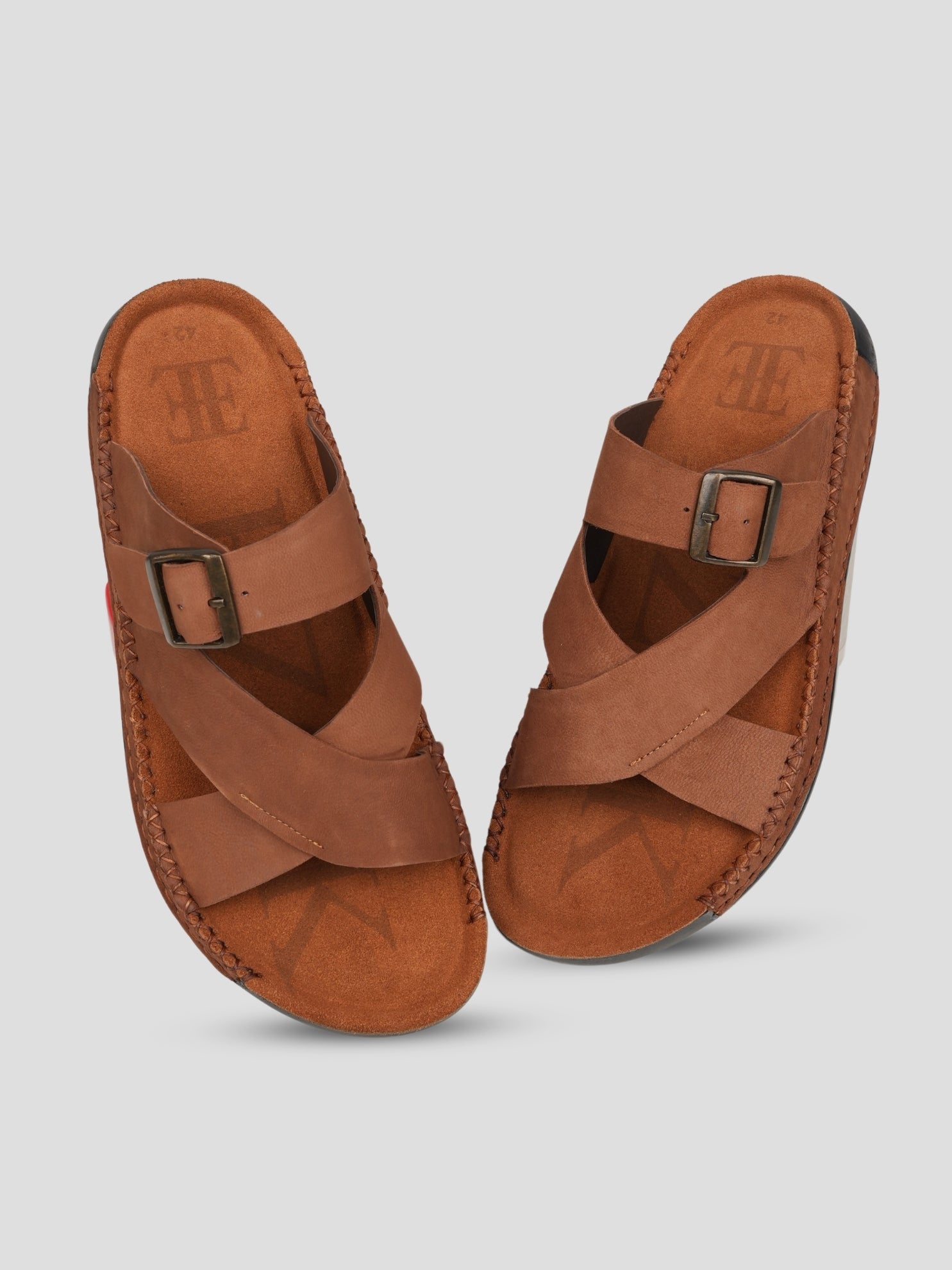 Ezok Men's Genuine Leather Sandals - Comfortable & Stylish Footwear
